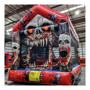 Outdoor <b>Inflatables</b> Pumpkin Jumping Bouncing Haunted Castle Halloween <b>House</b> for Party Kids <b>Inflatable</b> Bouncer <b>Inflatable</b> - Product Image 1