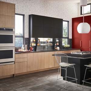 Armoires de cuisine modernes en bois grainé 2024, cuisine modulaire de haute qualité avec panier à épices durable - Product Image 4