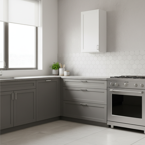 Mobiletto da Parete Sunique in MDF Laminato, Profondità 12-17,9 Pollici, Stile Moderno Contemporaneo per Cucina con Maniglia a Pomello - Product Image 3