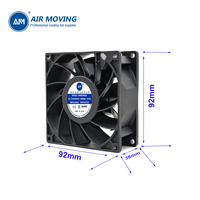 Kipas Pendingin EC Brushless AM9238HEC High Speed 9238 EC 220V 92x92x38mm Aliran Aksial 9cm