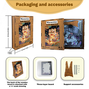 Rompecabezas de Acrílico Transparente, Rompecabezas Plano Transparente, Juego de Desafío <span class=keywords><strong>Imposible</strong></span> para Adultos, Decoración del Hogar - Product Image 5