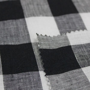European Flax 100% French Linen Fabric for Clothing <strong>Shiting</strong> YARN DYE LINEN CHECK - Product Image 2