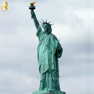 Grande Statue de la Liberté en Bronze Moulé Taille Réelle Sculpture Féminine Déesses Extérieur