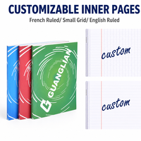 Cahier d'exercices scolaires personnalisable, pages d'exercices agrafées, emballées individuellement, cahier de pratique pour étudiants, fabrication en usine