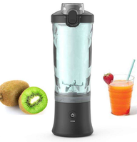 Mini Elektrische Fruitpers Milkshake Machine Draagbare IJsvergruizer Blender Beker Oranje Draagbaar Thuis USB Oplaadbare Blender