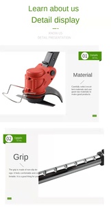 Taladro inalámbrico, Nuevo, Eléctrico, de Alta Calidad, Cortacésped Automático Inalámbrico de Metal y Nylon con Batería de Litio, Cortadora de Césped Eléctrica, Inalámbrica - Product Image 3