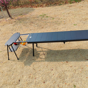 Ngoài trời loạt chiến thuật cắm trại bảng mở rộng đa mục đích di động có thể gập lại lưu trữ hợp kim nhôm Skateboard Đen - Product Image 4