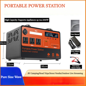 2000w Portable Power Station 220v <b>Solar</b> <b>Generator</b> Pure Sine Wave Emergency Energy Storage for Road Trip and Home Backup - Product Image 5