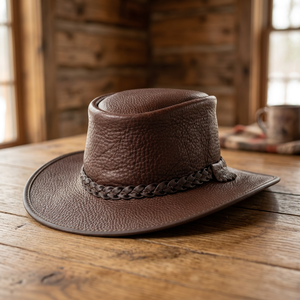 100% Genuine Leather Fashion <b>Cowboy</b> <b>Hats</b> Casual Headwear <b>for</b> Beach & Travel Unisex Four Seasons BS International NATYR670 - Product Image 1