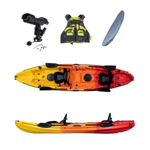 Kayak de Pesca LSF 3.71M, HDPE, para 3 Personas, Canoa de Plástico para Aguas Oceánicas - Product Image 1