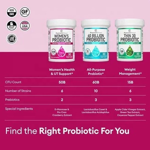 Viên nang Probiotic hữu cơ cho phụ nữ 50 tỷ CFUs Hỗ trợ hệ thống miễn dịch và cải thiện loại vitamin đều đặn tiêu hóa - Product Image 5
