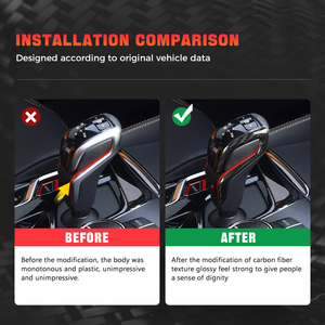 Shasha oto iç parçaları BMW için karbon Fiber araba vites topuzu yan çerçeve <span class=keywords><strong>m</strong></span>-serisi M5 X3M X4M 2017-2024 - Product Image 3