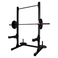 Rack de Sentadillas Ajustable con Barra de Dominadas, Soporte de Levantamiento de Pesas de Alta Resistencia para Gimnasio en Casa, Equipo de Entrenamiento de Fuerza y Fitness