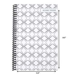 Libreta de registro de cheques y tarjetas de débito, blanca, estándar, con espiral. - Product Image 4