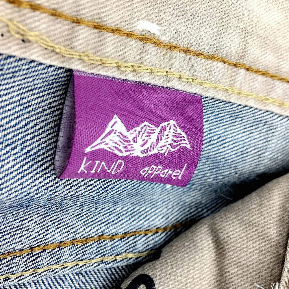 Maat Label Ademende Casual Jurken Op Maat Gemaakt Katoenen Damast Satijn Geweven Labels Met Hoge Dichtheid Voor Kleding