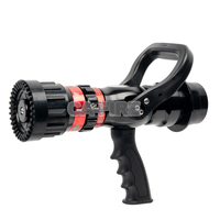 Pistolet à incendie multifonction pliable en alliage d'aluminium, buse de lutte contre l'incendie réglable à jet de brouillard/direct