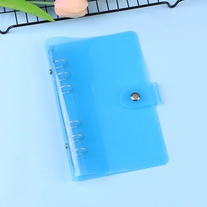 Đầy Màu sắc A6 rõ ràng Ngân Sách chất kết dính PVC trong suốt vòng máy tính xách tay với in phong cách Loose-Leaf RÀNG BUỘC - Product Image 3