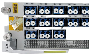 La carte D48 est une carte de classe de répartition optique, qui permet le démultiplexage d'un signal optique en jusqu'à 48 signaux. - Product Image 2
