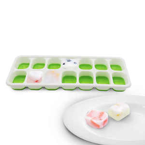 Bandejas de hielo apilables de silicona de grado alimenticio <span class=keywords><strong>Mini</strong></span> 14 cavidades Bandeja de cubitos de hielo rectangular para hacer hielo en la cocina - Product Image 3