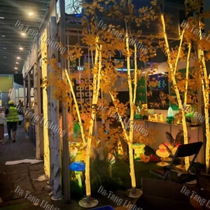 White Birch <b>Tree</b> Lights for Outdoor Parks Shopping Malls Resorts Festivals and Commercial Landscape Holiday Displays - Product Image 2