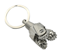 Porte-clés KING SML personnalisé en alliage de zinc, miniature, en forme de tricone de forage pétrolier 3D, pour souvenir ou cadeau