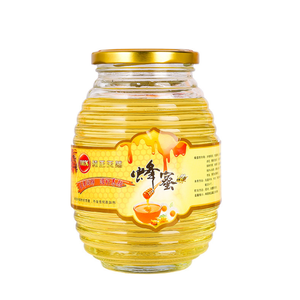 Tarro <span class=keywords><strong>de</strong></span> Vidrio Roscado con Dispensador <span class=keywords><strong>de</strong></span> Miel en Forma <span class=keywords><strong>de</strong></span> Panal, 100, 250, 500, 1000 ml, <span class=keywords><strong>Precio</strong></span> Competitivo al por Mayor - Product Image 3