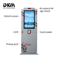 Máquina Expendedora Inteligente con Pantalla Táctil Grande, Identificación de Cigarrillos, Verificación de Edad Facial, Venta al por Mayor DKM