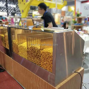 Vitrina Calentadora de Palomitas Comercial de Acero Inoxidable con Iluminación LED Personalizable para Snack <span class=keywords><strong>Bar</strong></span> - Product Image 6