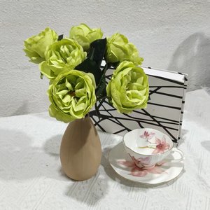Rosas Artificiales de Alta Calidad al por Mayor, Rosas Individuales de Tacto Real para Decoración, Bodas, Día de la Madre, Promoción de Pascua - Product Image 1
