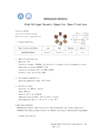 Condensateur céramique haute tension HV X7R 10KV 820nF de haute qualité pour circuits électroniques de précision.