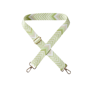 Cinghia in tessuto da 4 cm con freccia verde chiaro per borsa - Product Image 1