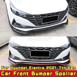 Spoiler de pare-chocs avant, protection de pare-chocs, lèvre avant, kit carrosserie compatible avec Hyundai Elantra 2021 7ème génération, accessoires auto - Product Image 4