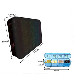 Organizador Semanal Libre de BPA, Estuche Portátil para Pastillas 4 Veces al Día, Caja de Almacenamiento de Medicamentos Mensual - Product Image 4
