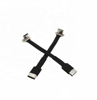 Câble de charge plat à angle droit USB type C à C FPC Câble de charge USB C mâle à femelle