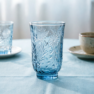 Calice da Vino Corto con Strass Luminosi, Bicchiere Blu Goffrato, Set di Calici in Vetro Ambrato Fatti a Mano, Ecologici, 225ml, per Matrimoni - Product Image 5