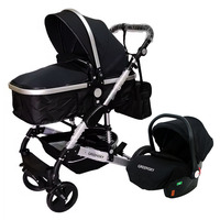 L'usine fournit directement une poussette bébé 3 en 1 + siège auto/poussette bébé, voiture push bébé marcheur Bbay