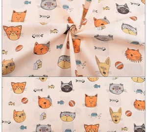 8pcs Cute Animals Cotton Craft Fabric Bundle Squares Cat Dog Prints Patchwork DIY Sewing Scrapbooking <strong>Quilting</strong>