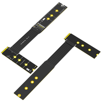 Haute vitesse M.2 NVMe SSD 4.0 Riser câble clé M carte adaptateur câble Flexible prenant en charge 2230/2242/2260/2280 SSD 4.0 Stock