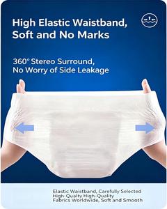 Couches-culottes absorbantes pour adultes unisexes, très absorbantes, pour personnes âgées, taille extra large, 22 pièces par paquet - Product Image 5