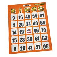 Produit populaire Vente en gros Ensemble personnalisé de haute qualité avec impression personnalisée pour enfants Obturateur à gratter Cartes de bingo en papier