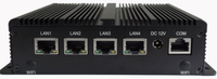 RAM 8GB SSD 128GB Murah 4LAN Tanpa Kipas J4125 Server Firewall Pfsense Linux Mini PC dengan 4 Port Ethernet