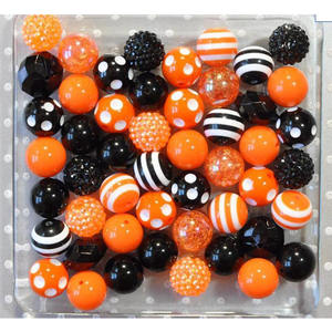 Collar personalizado pulsera acrílico cuentas gruesas Diy 20mm mezcla de cuentas de colores para la fabricación de joyas chico redondo <span class=keywords><strong>Bubblegum</strong></span> cuentas para pluma - Product Image 3