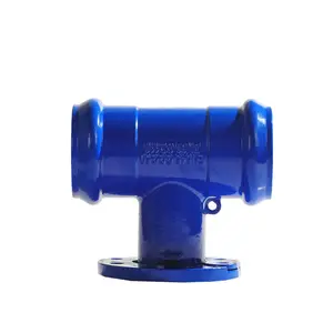 Ductile Iron Pipe Fittings for PVC/UPVC Pipes Flanged Elbow Tee Corss Pipe Fittings