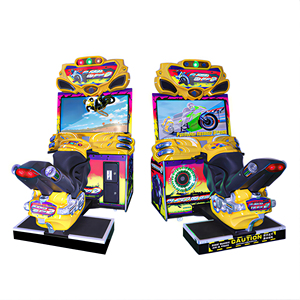 Máquina de Juego Arcade de Carreras de Motos Doble Súper FF Motorizada, con 1 Año de Garantía en Inglés, para Diversión Infantil - Product Image 2