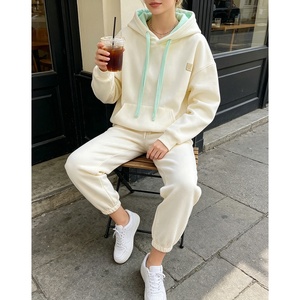 Conjunto Casual de Alta Calidad para Mujer, Sudadera Holgada con Capucha y Pantalones Deportivos, Conjunto de 2 Piezas para Primavera y Otoño - Product Image 1