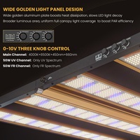 Lampe de culture LED UV Helios 1000W 1200W 1450W avec driver non-isolé, spectre réglable 0-10V, augmentation de la floraison de 30%, 4*4FT 4*6FT