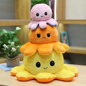 Alogo <span class=keywords><strong>pulpo</strong></span> de peluche de juguete de peluche lindo <span class=keywords><strong>pulpo</strong></span> Animal marino de doble cara Flip Reversible <span class=keywords><strong>pulpo</strong></span> de peluche regalo para niños - Product Image 4
