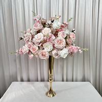 Boules de fleurs artificielles en soie faites à la main, romantiques, 50 cm, roses, pour mariages, fête des mères et événements de Pâques