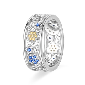 แหวนสามกะรัตแหวนหมั้นชุบทอง925ได้รับการรับรอง GDTC แหวนเซอร์คอนนิรันดร์ - Product Image 6