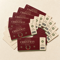 Billets-cadeaux personnalisés en papier et papier d'art avec logo découpé à la forme et estampé à chaud pour les promotions de cinémas et parcs d'attractions – Options de forme et de taille personnalisées